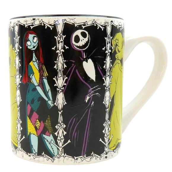 Disney Other - Nightmare Before Christmas Ceramic Mug Featuring Sally Jack & Oogie Boogie 14 oz